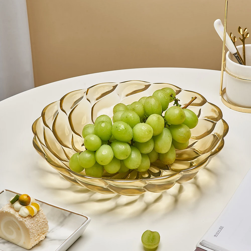 Nordic Creative Irregular Desktop Fruit Basket Kitchen PP Snacks Candy Storage Plate Table Sundries Organizer tray |