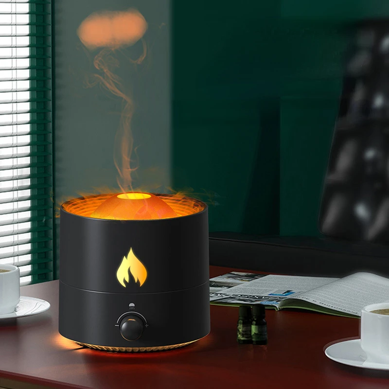 

NEW Flame Air Humidifier USB Essential Oil Diffuser Home Office Ultrasonic Smoke Ring Atomizer Aromatherapy Humidifier Diffuser