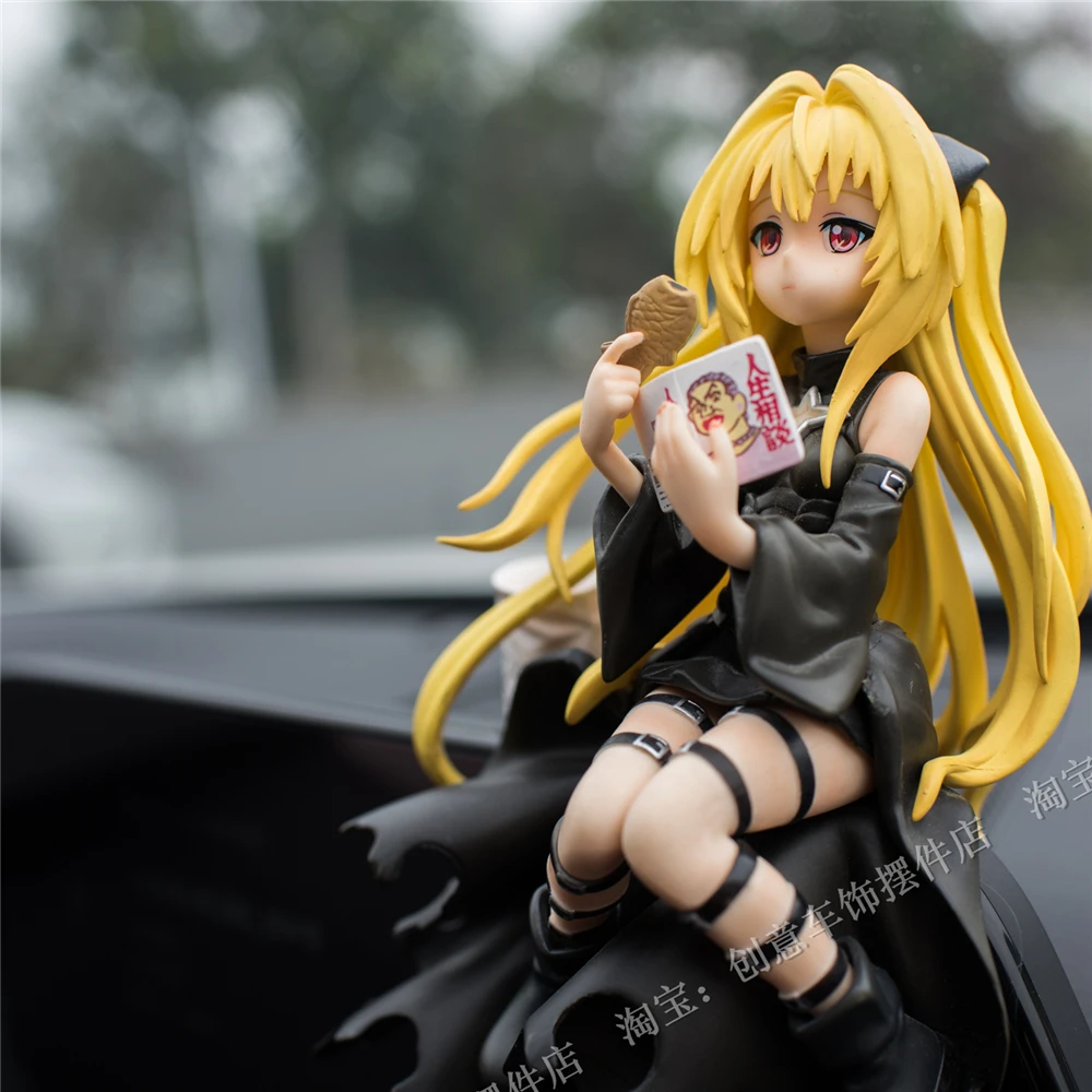 

Anime To Love-Ru Golden Darkness PVC Action Figure Cute Girl Car Interior Decoration Collection Doll Car Case Decoration Gift