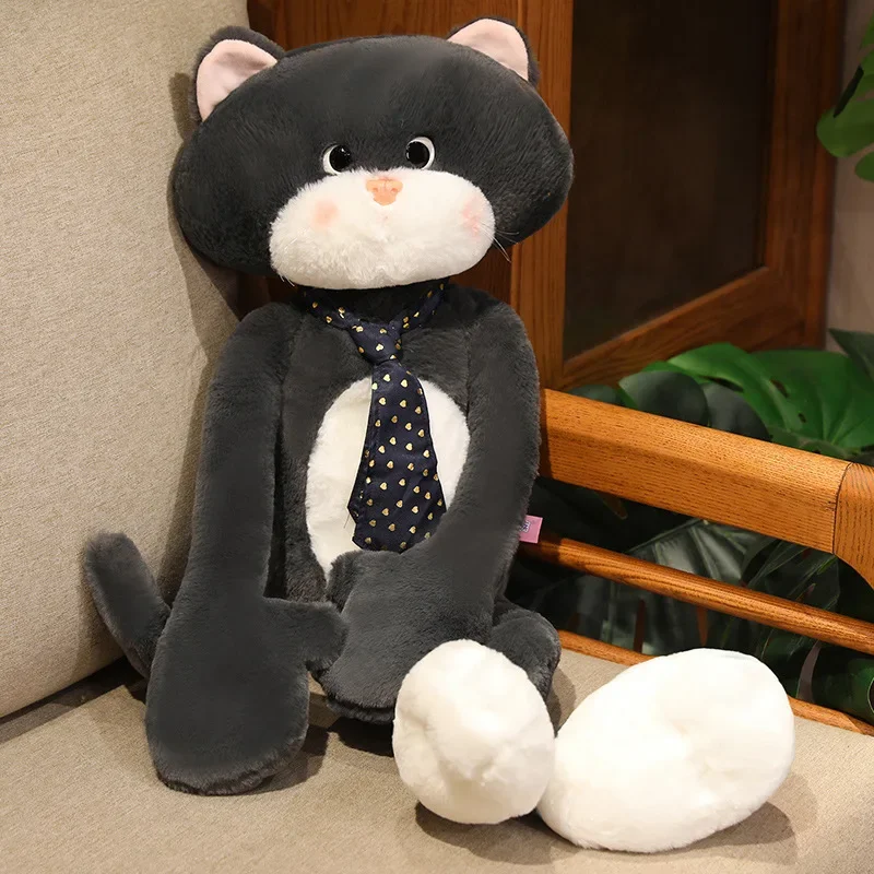 Симпатичная плюшевая игрушка в виде кота с длинными ногами милые мягкие игрушки