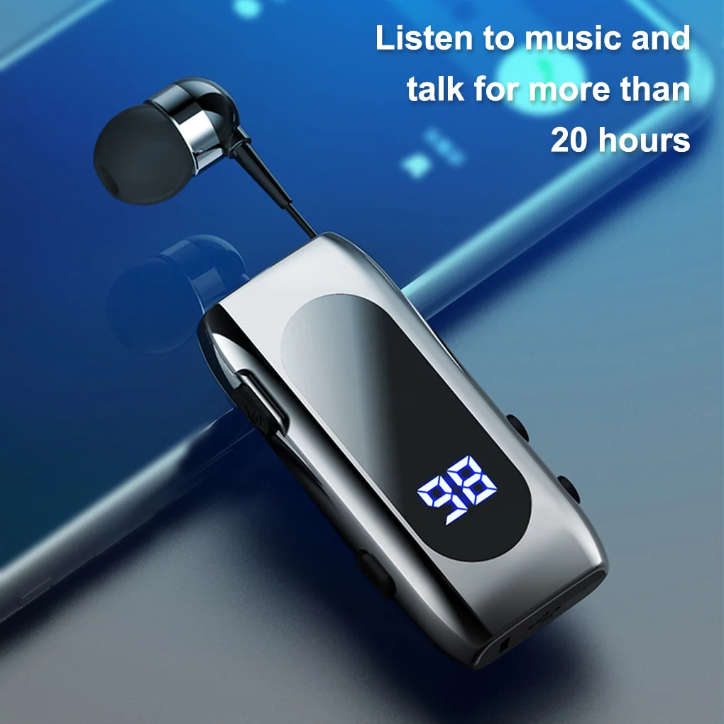 

K55 Earphone Mini BT Headset Talk Time 20 Hours Call Remind Vibration Sport Clip Driver Auriculares Earphone Notebook Headset