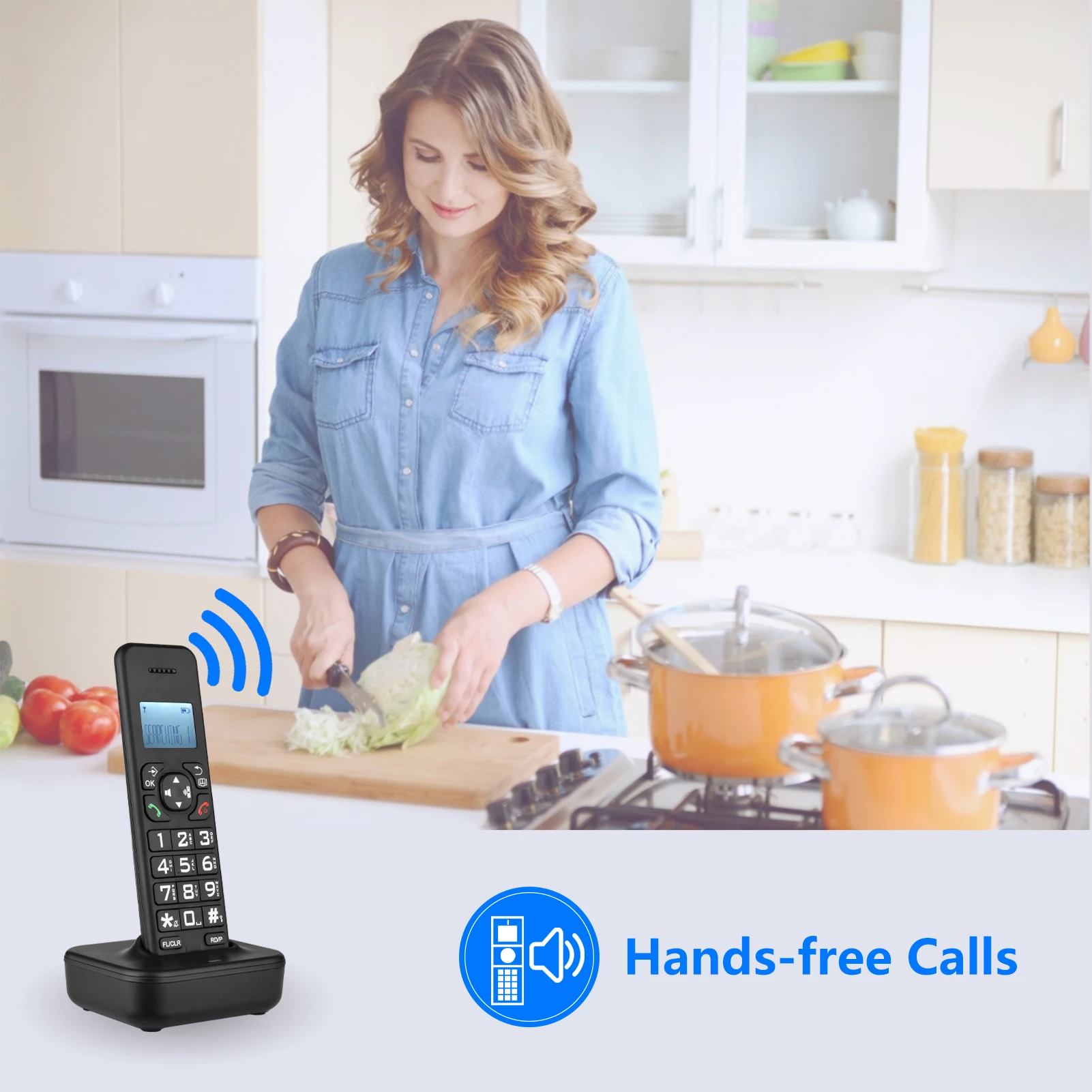 cordless phone answering machine caller idcall waiting rechargeable batteries support 16 languages for office home conference free global shipping