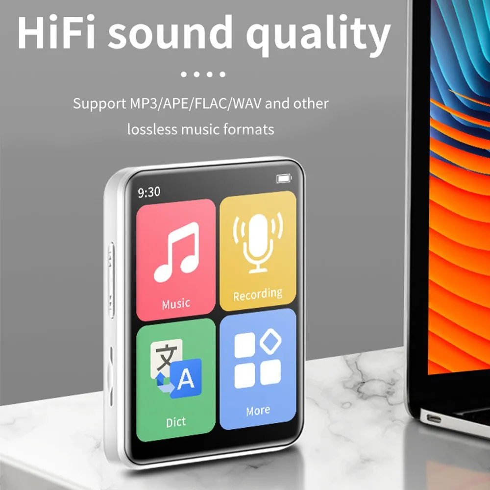Новинка 2023 MP3-плеер с Bluetooth 5 0 Полноразмерным сенсорным экраном портативный