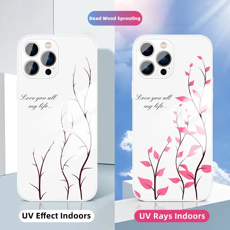 

The New, Magical Blooming In Light Is Suitable For IPhone 13 12Pro Max Shatter-Resistant And Discolored Mobile Phone Case!