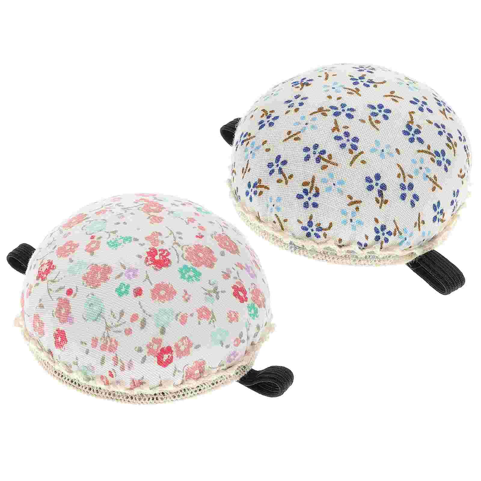

2pcs Wrist Pin Cushion Lovely Sewing Accessories Cushion ( Random Style )