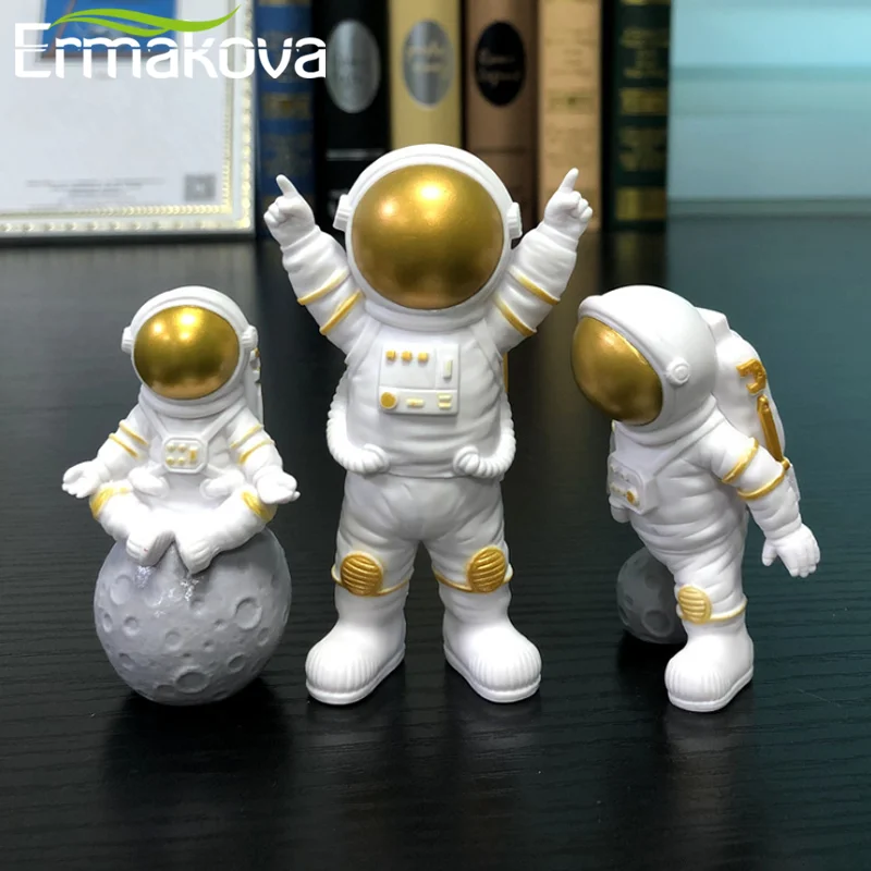 3 шт. декоративные статуэтки астронавта с Луной | Дом и сад
