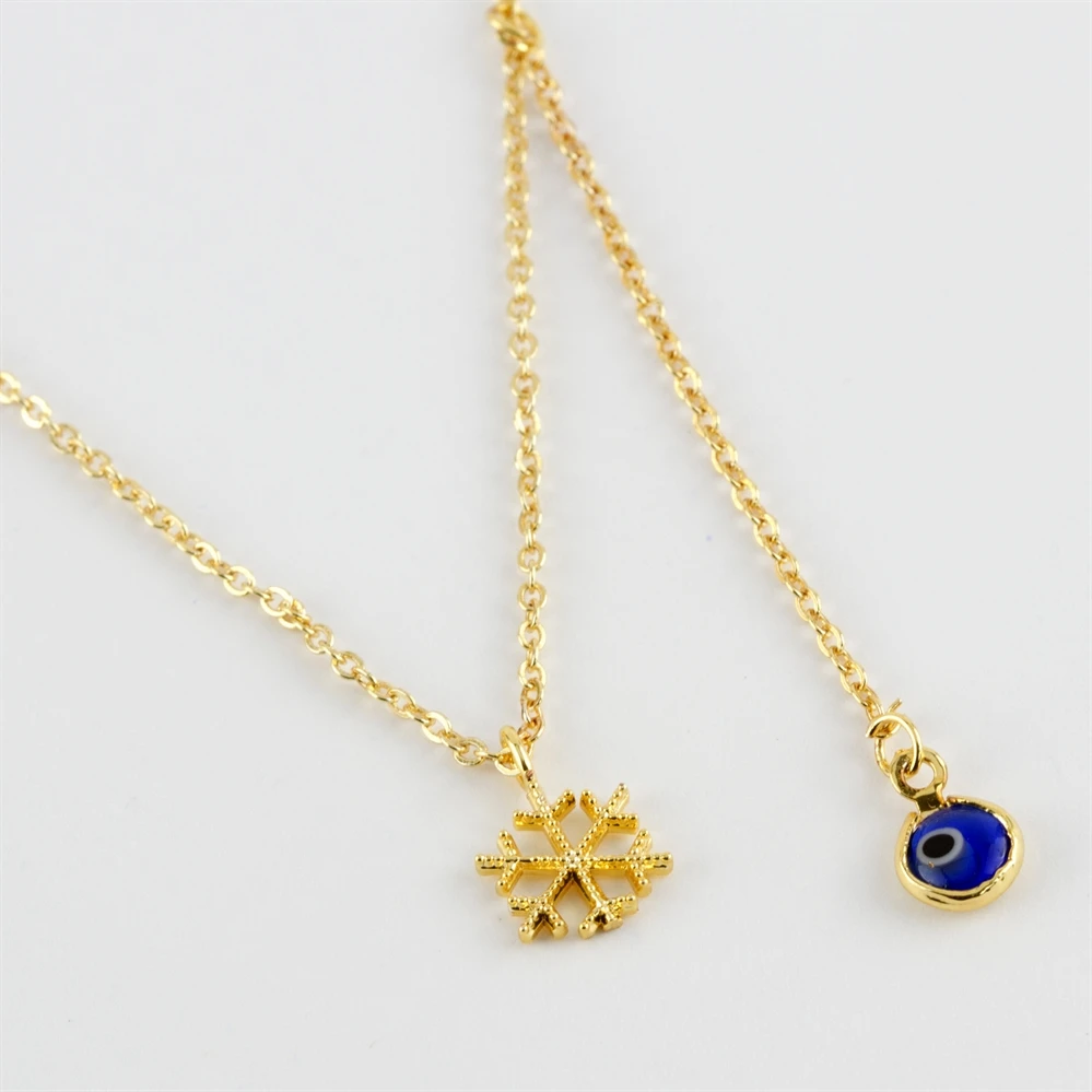 

Snowflake figured necklace