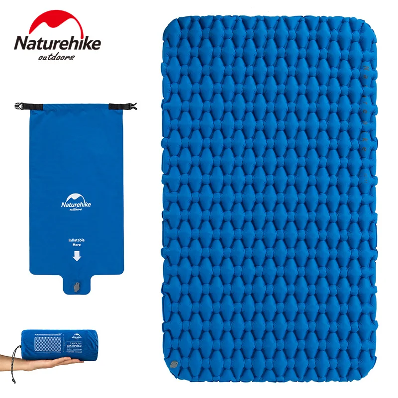 Naturehike Inflatable Mattress Ultralight Portable Folding Bed Air Mattress Waterproof Double Sleeping Pad Travel Camping Mat
