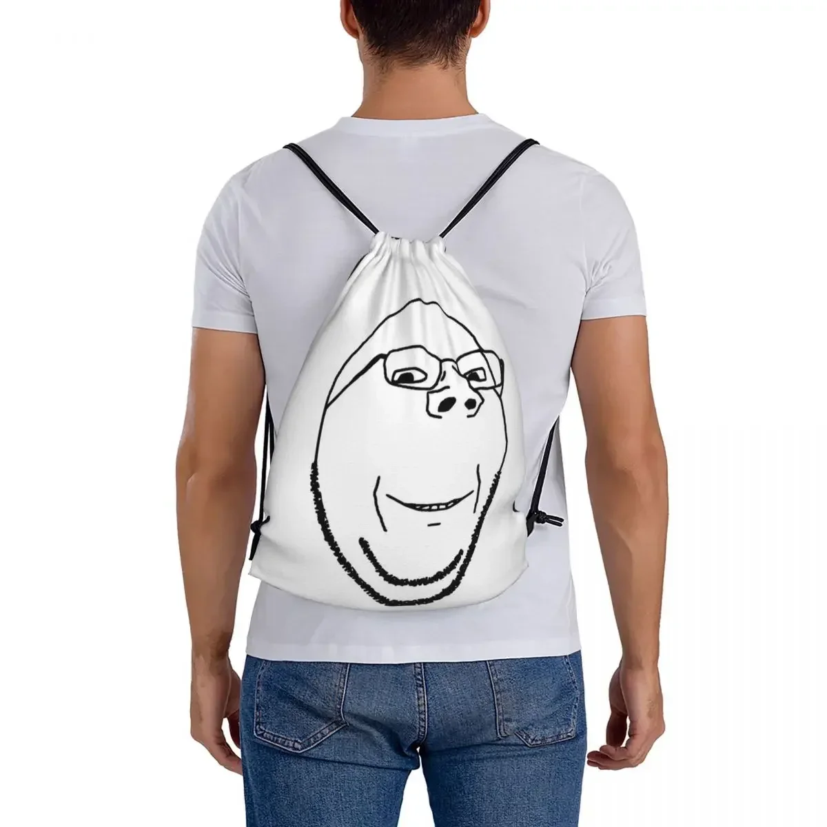 Оптовая продажа рюкзаки woкак soyкак с улыбкой портативные сумки на шнурке сумка