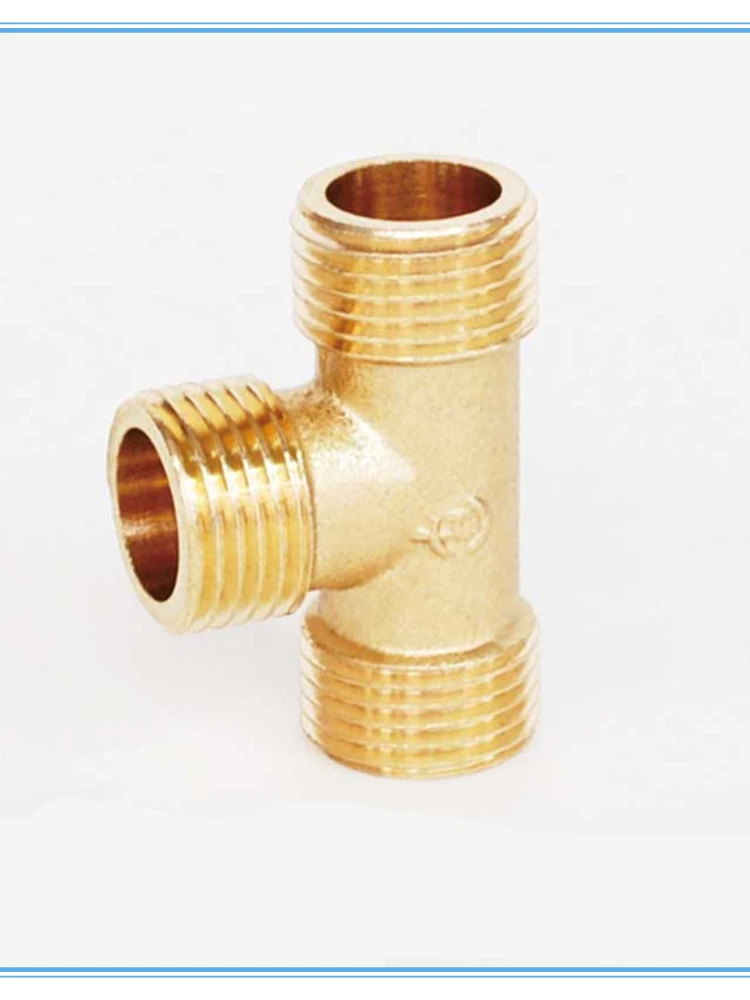 BSP тройник с наружной резьбой 3-ходовой латунный фитинг для труб переходник