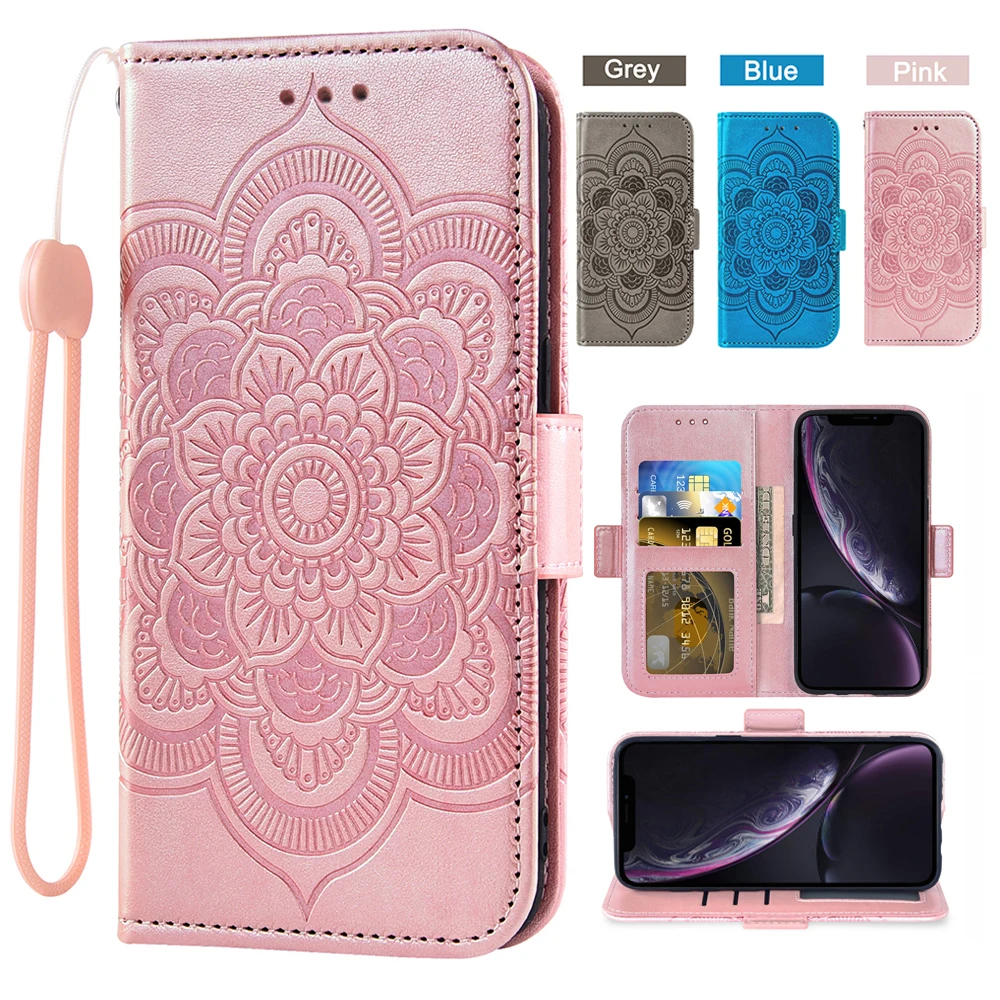 

Flower Flip Cover Wallet Mobile Phone Case For Nokia 5 2017 Nokia 5.1 Nokia 5.1 PLUS Nokia 5.3 Nokia 5.4 Credit Card Slot Wrist