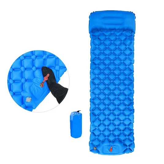 2021 High Quality Cheap Outdoor Inflatable Ultralight Double Sleeping Pad Camping Mat For 2 Person Camping Mat
