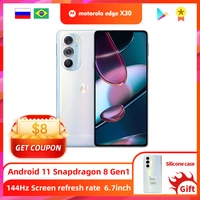 Motorola Edge X30 8GB 12GB RAM 128GB 256GB 512GB ROM Snapdragon Gen1 6 7inch 44Hz Screen Global Version 6 7inch Android