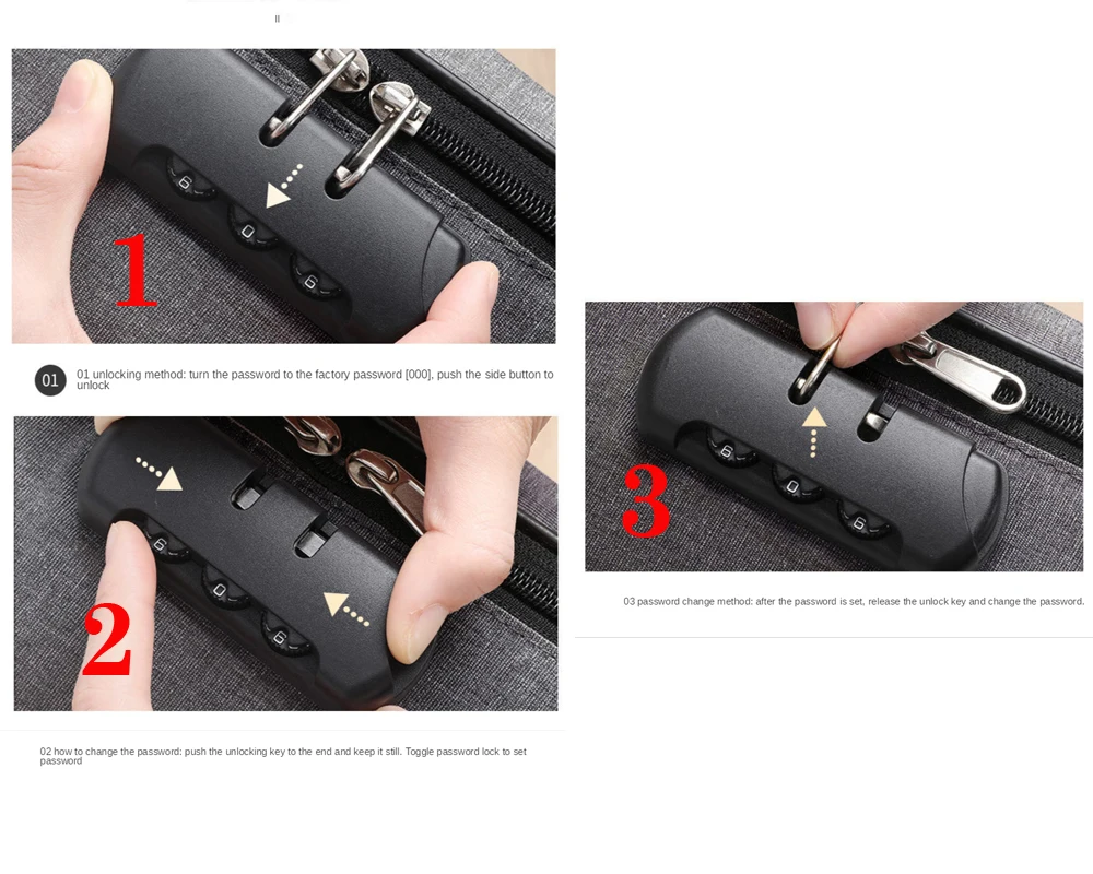 Вместительная 3-слойная сумка-Органайзер с замком для документов путешествий