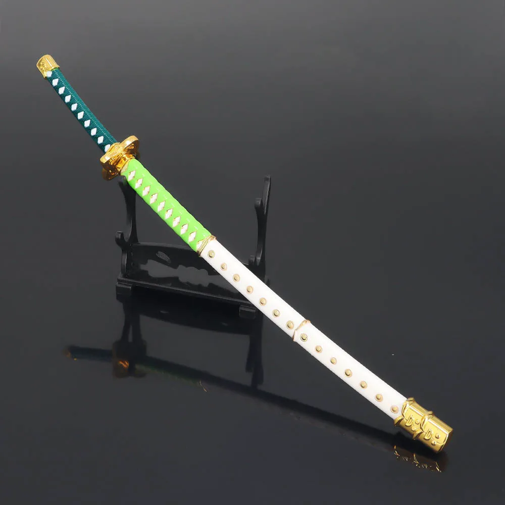 

Цельный брелок для ключей, 22 см, оружие Tashigi, маленький дождь, ночное время, брелок, модель оружия, катана, Самурай, искусственное оружие для м...