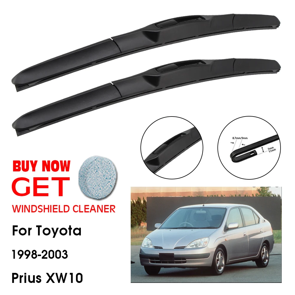 Автомобильная щетка стеклоочистителя для Toyota Prius XW10, 24 дюйма + 16 дюймов 1998-2003, лобовое стекло, щетки стеклоочистителя, аксессуары Автомобильная щетка стеклоочистителя для Toyota Prius XW10, 24 дюйма + 16 дюймов 1998-2003, лобовое стекло, щетки стеклоочистителя, аксессуары