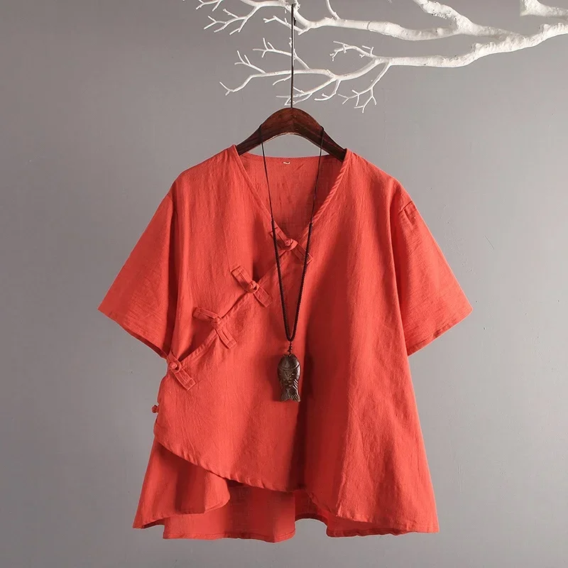 Женские китайские Топы 2020 летняя традиционная китайская одежда в стиле ретро