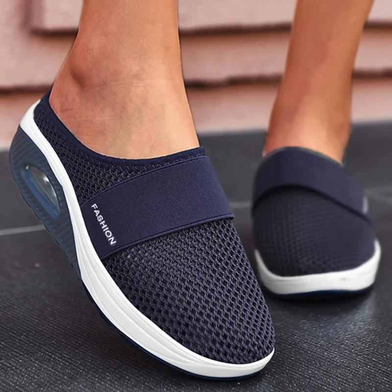 

Mesh Flats Women Wedge Woman shoes Orthopedic Platform Sneakers Cushion Sandals Walking Slippers Female Slides