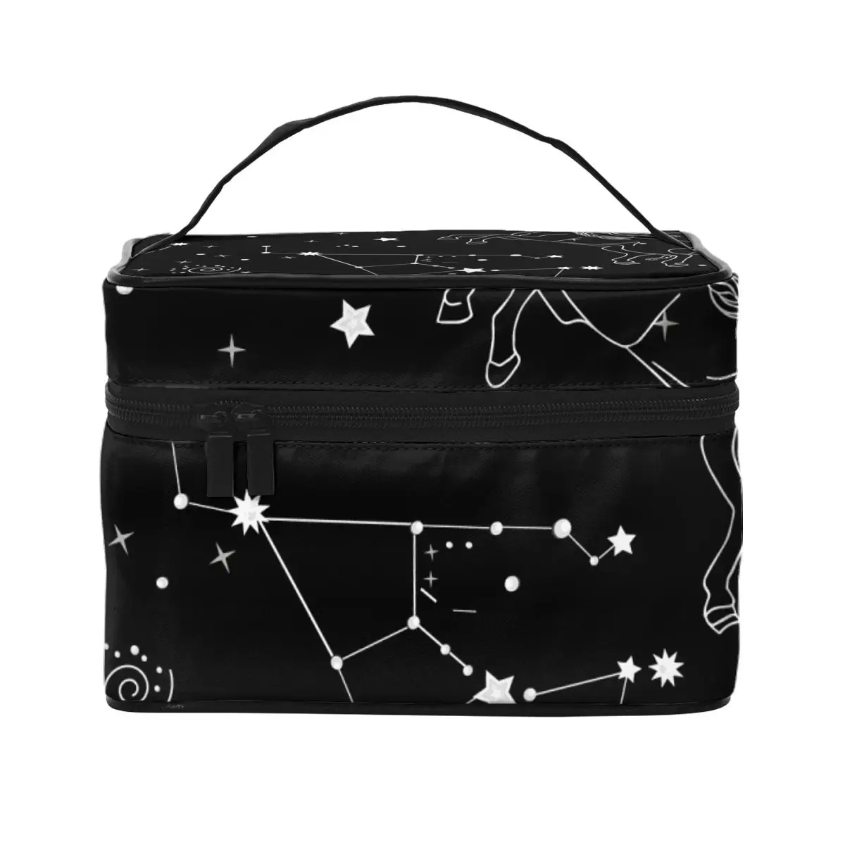 

Unicorn Cosmetic Bags Stars Print Constellation Multi-purpose Daily Storage Organizers with HandleRestroom Woman Makeup Pouch