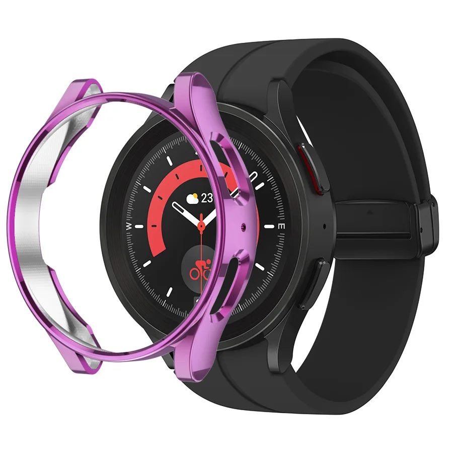 TPU Soft Case For Samsung Galaxy Watch 5 Pro Accessories 45mm Anti-fall Protective Cover for Watch 5Pro Bumper Shell Hollow Case