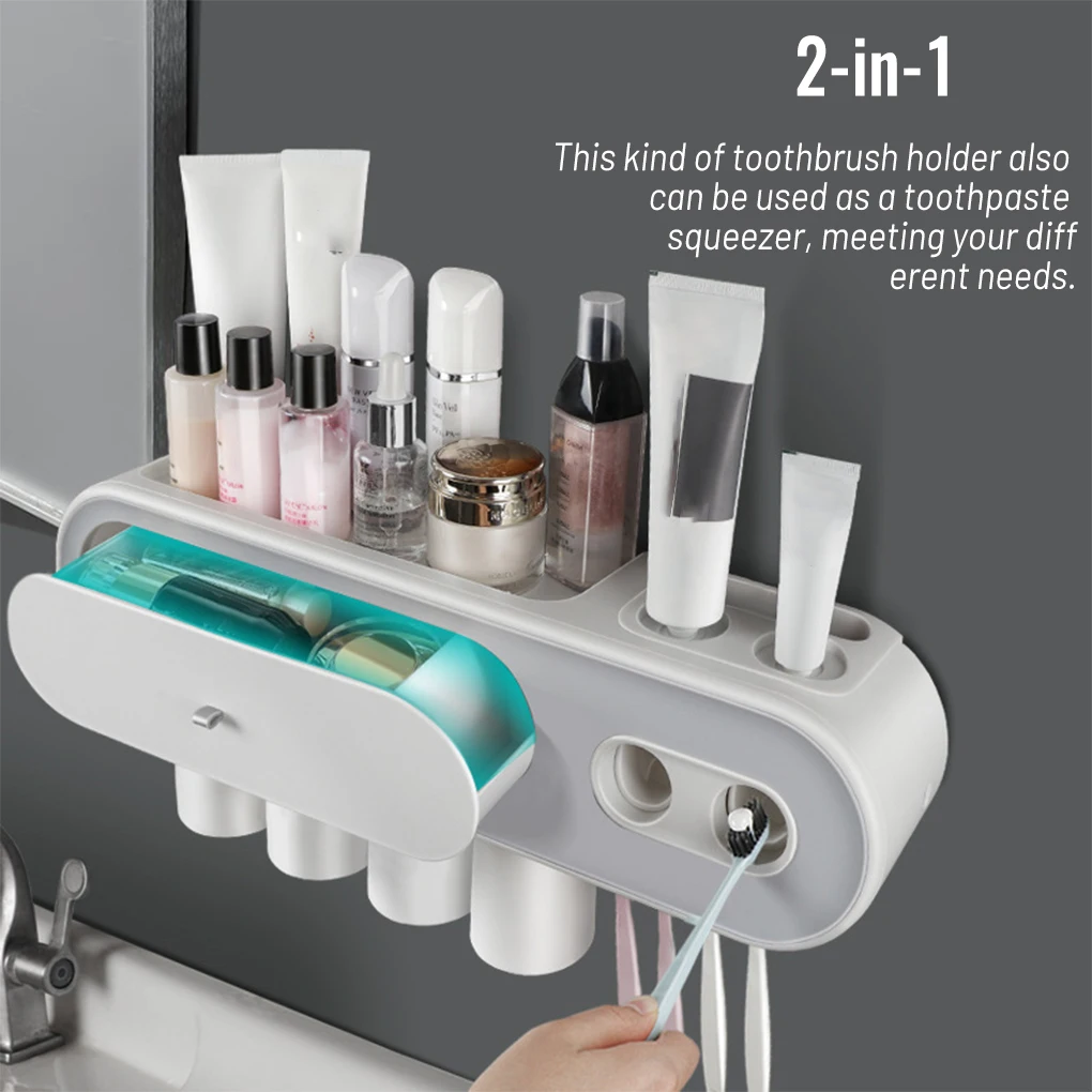 

Настенный держатель для зубных щёток и пасты