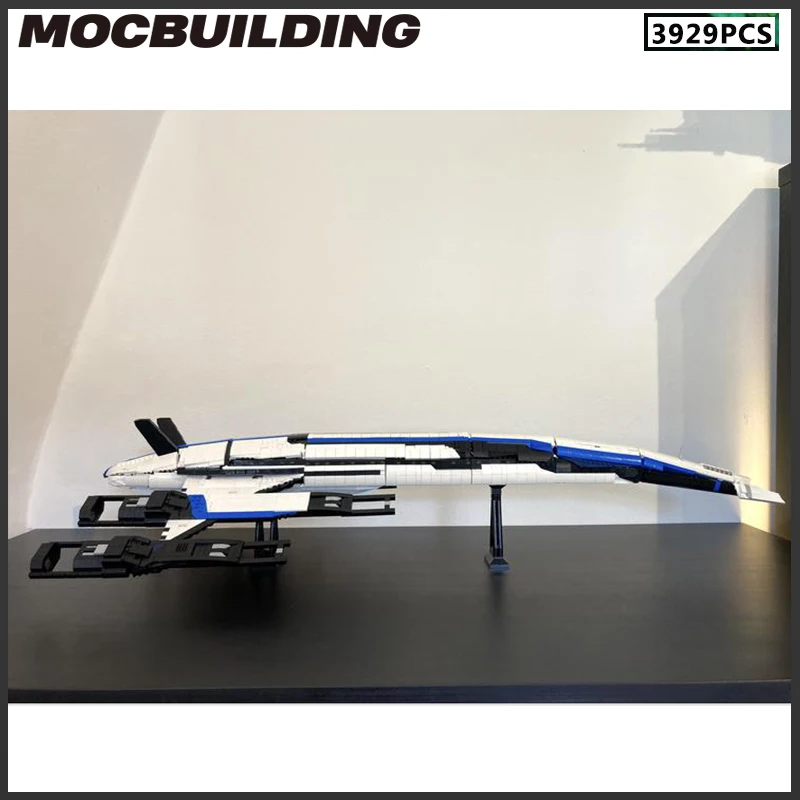 Space MOC Building Block Normandy SR-2 Spaceship DIY Brick Alliance Fighter Model Toy Christmas Gift Birthday Collection Present