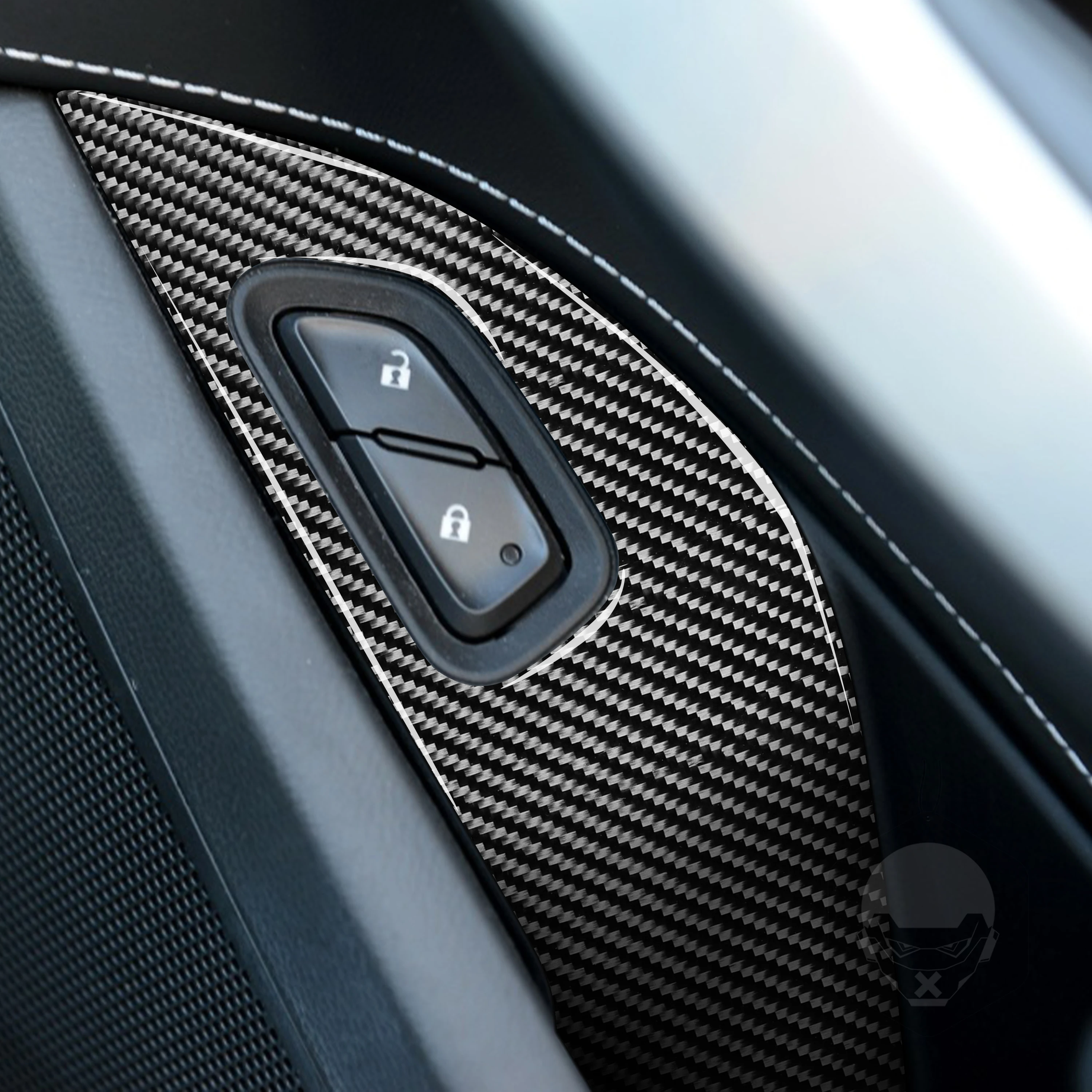 Для Chevrolet Corvette C7 2014-2019 углеродное волокно панель управления подъемом двери