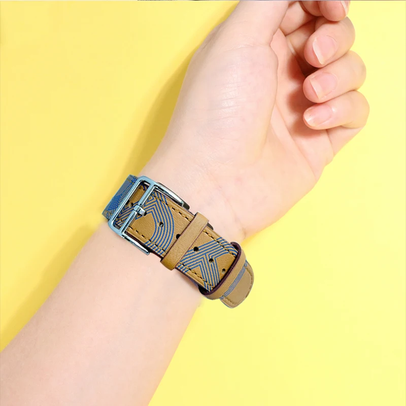 Genuine Leather With Logo Band For Apple Watch Series 8 7 Bracelet Leather Loop Strap For iWatch Ultra 49mm 40mm 44mm 41mm 45mm