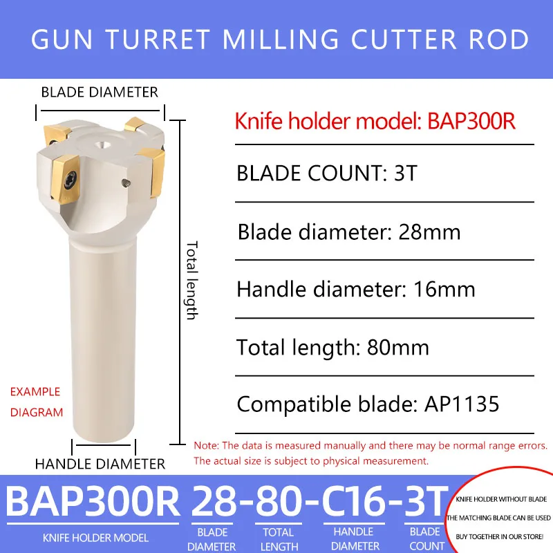 

BAP300R Фреза с плоским концом, прямоугольный держатель фрезерного инструмента BAP300R-17-80-C10-2T BAP300R-28-80-C12-3T BAP300R-32-80-C16-4T