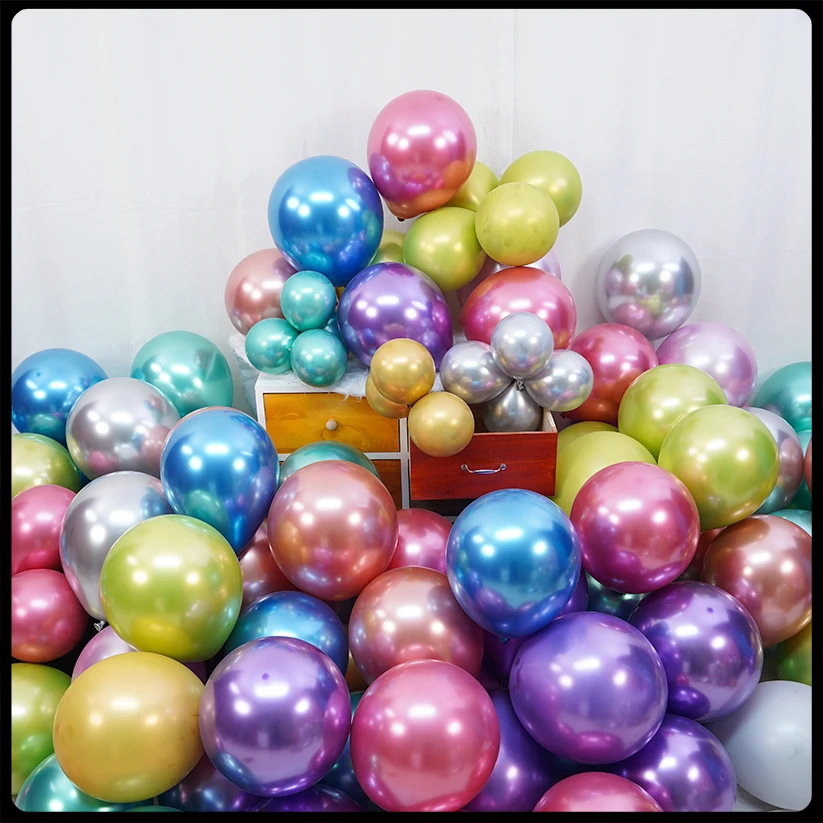 Металлические воздушные шары 5/10/12 дюймов латексные карнавал день рождения