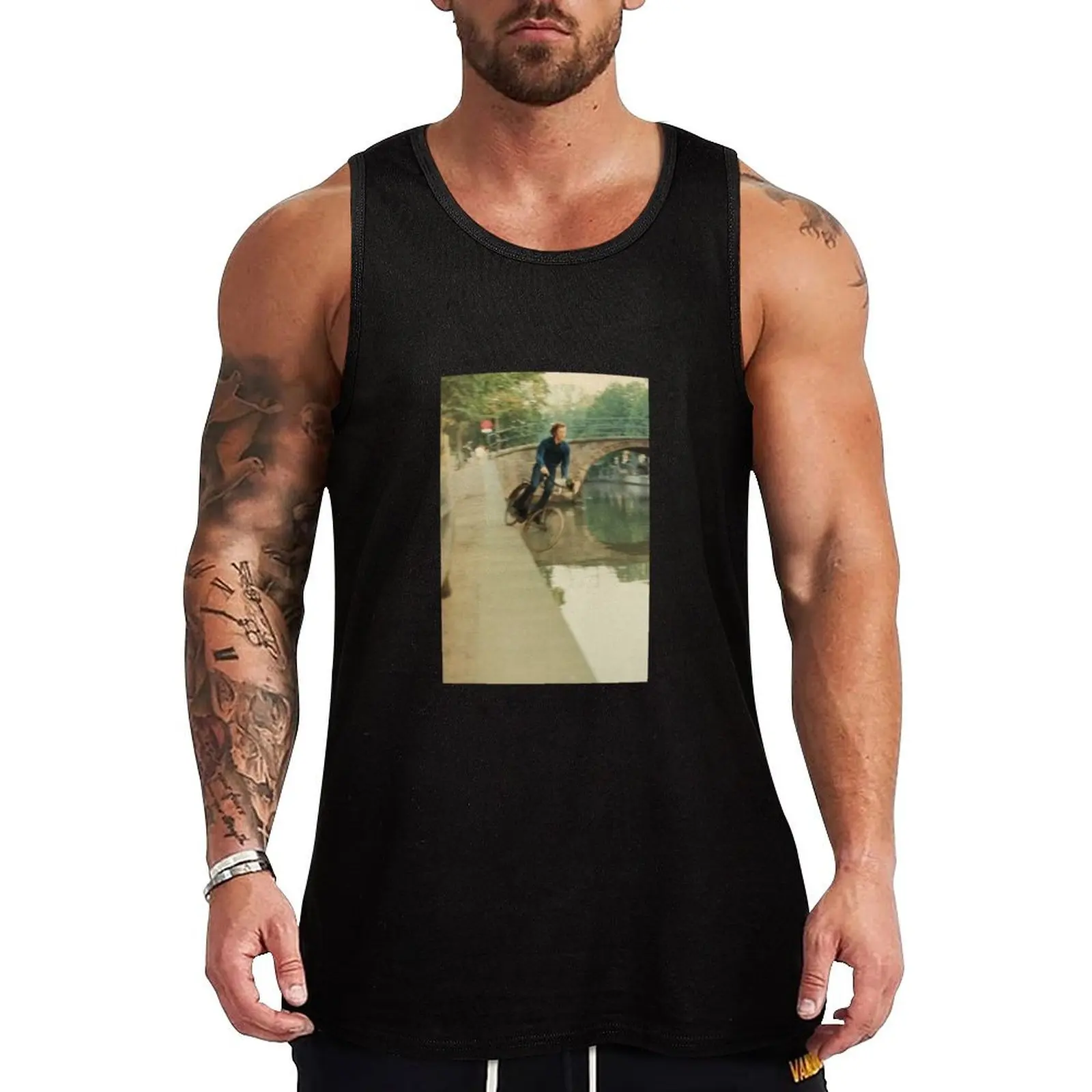 Майка Bas Jan Ader из хлопка для бодибилдинга мужская