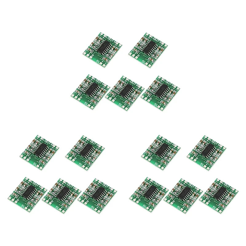 

15 Pcs Digital Power Amplifier Board,2X3W Type D PAM8403 Audio Module DC 5V Digital Audio Amplifier Board Module