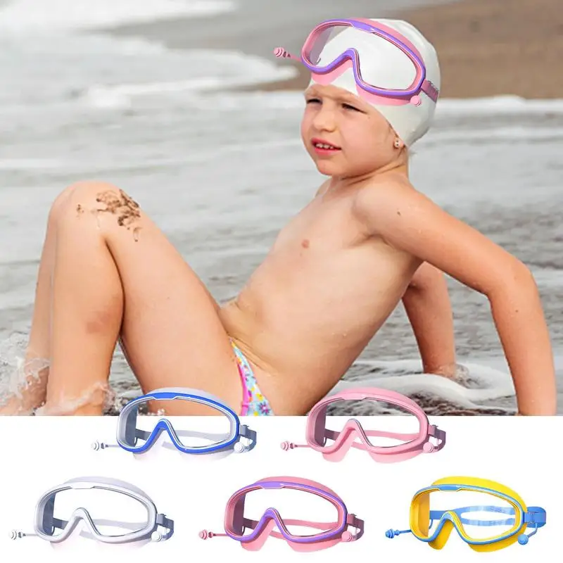 

Kids Swim Goggles Clear Vision Water Pool Goggles Children Swim Goggles Anti-UV Swimming Goggles Soft Anti-fog For Chidren