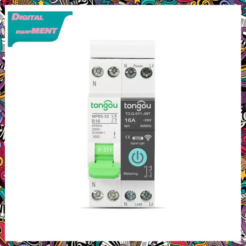 

Автоматический умный выключатель Smartlife 1p, автоматический выключатель с Wi-Fi, на Din-рейке 32 а, с дозировкой