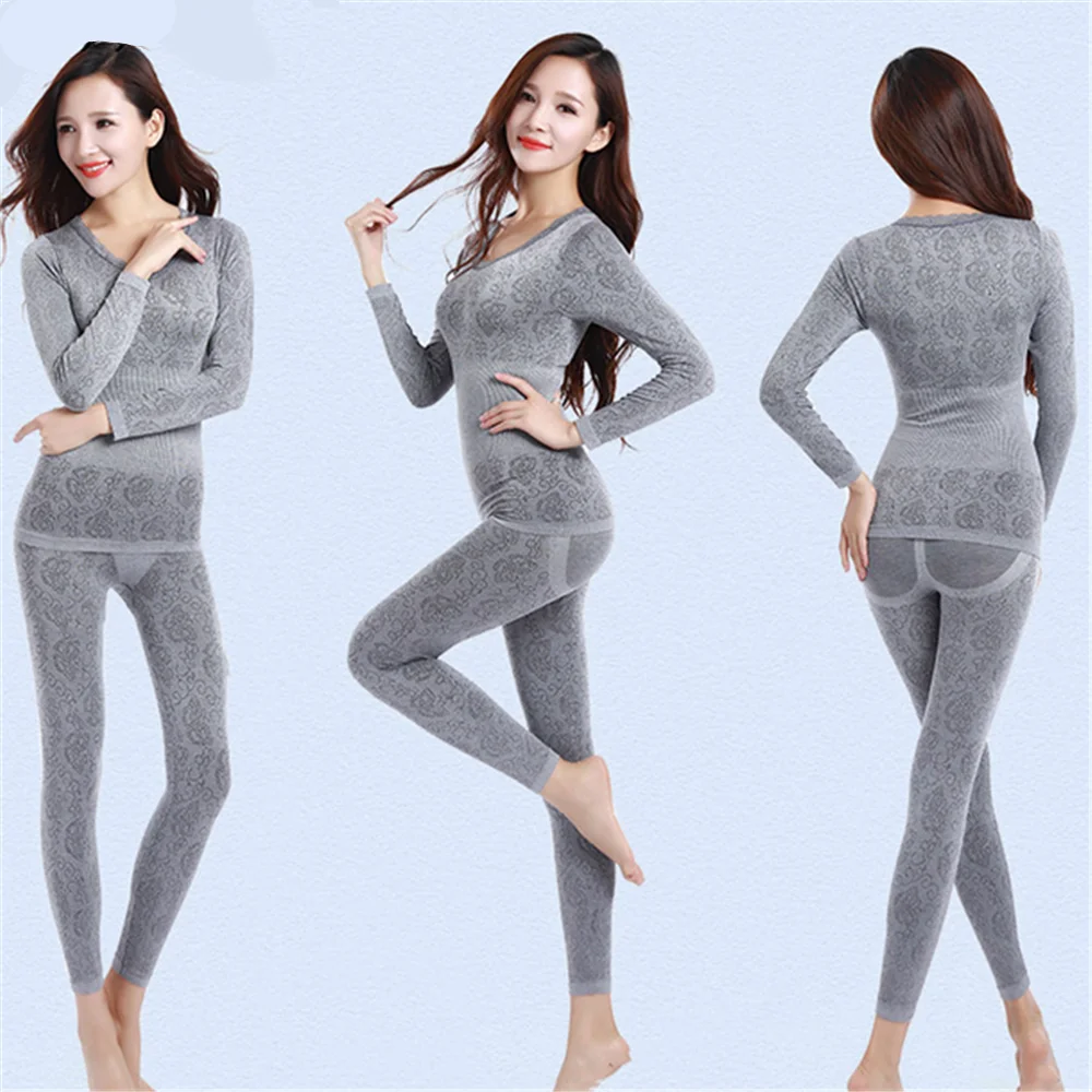 Купи Thermal Underwear Women Long Johns Women For Winter Warm Long Johns Cotton Sexy Thermal Underwear Set For Women Long Underwear за 719 рублей в магазине AliExpress