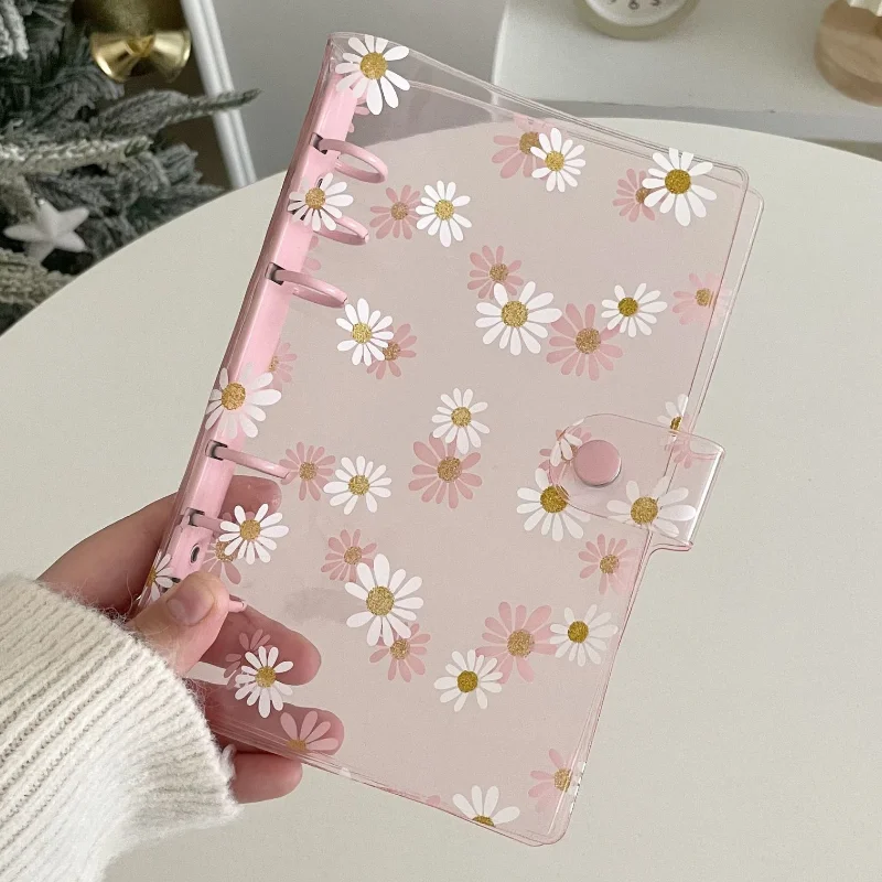

A5 A6 Daisy Notebook Cover Planner Binder Books Cute Korean Stationery Journal Sketchbook Accessories Kids School Supplies