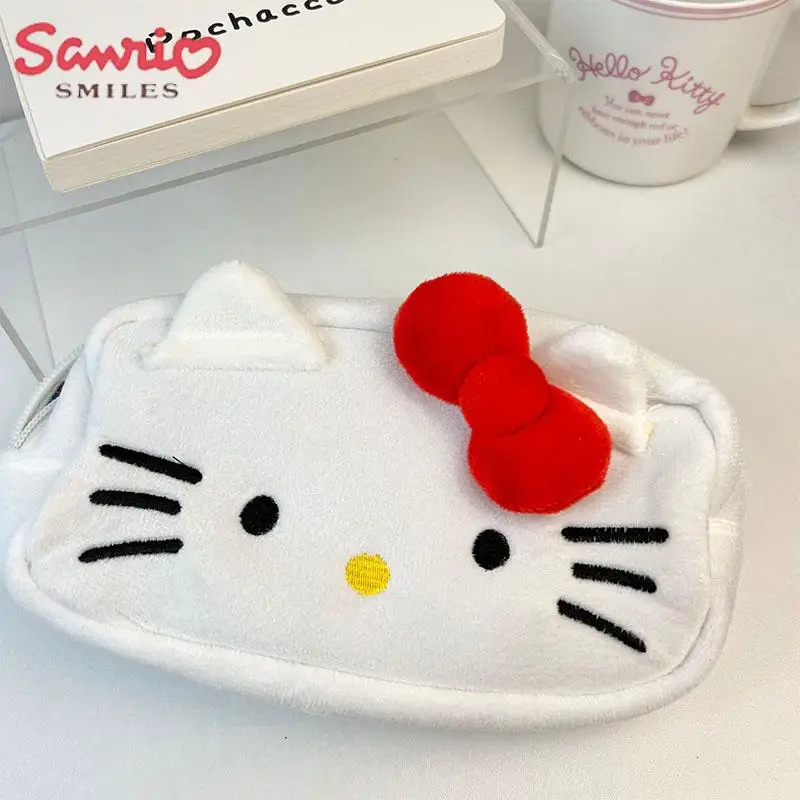 

Kawaii Sanrio Hellokittys Y2K Anime Cute Cosmetics Storage Bag Pencil Eraser Student Stationery Bag Birthday Gifts for Girl Toys