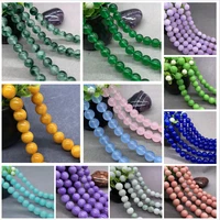 68 10mm chalcedony spacer bead for jewelry making diy bracelet loose beads wholesale