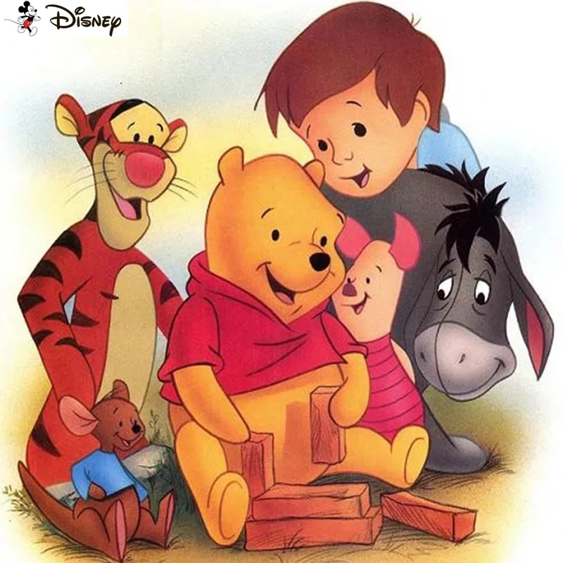 

Алмазная живопись Disney «Винни-Пух», вышивка из страз 5D «сделай сам», полный набор стразы, вышивка крестиком, украшение для дома