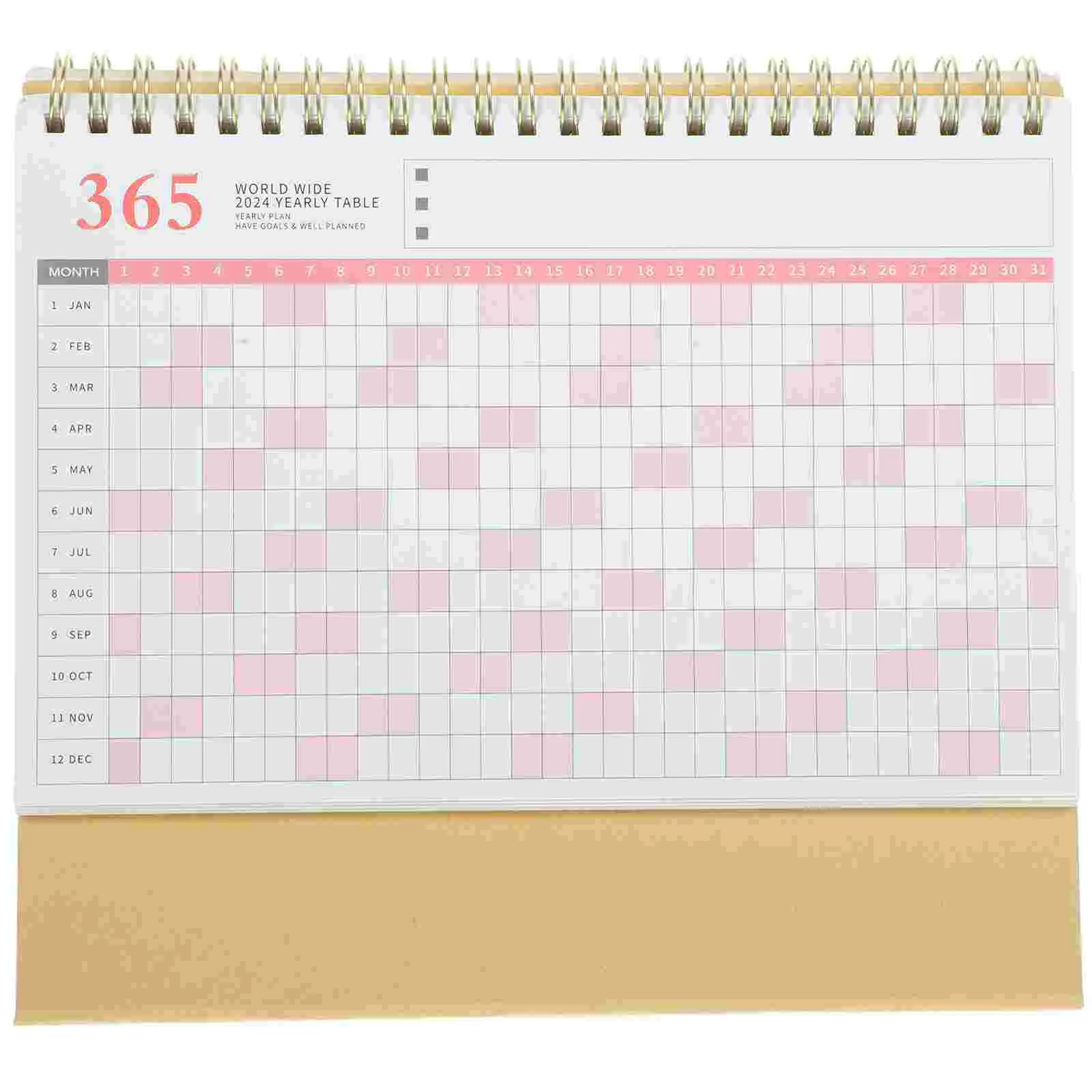 

Office Standing Desk Calendar Decorative Desktop Calendar Delicate Month Calendar