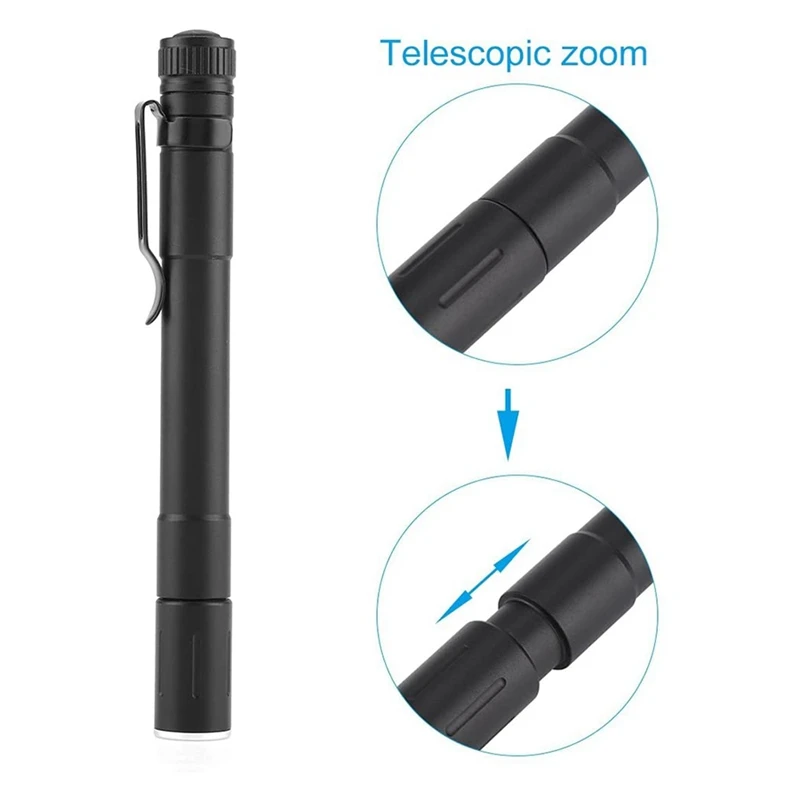 

Портативный Телескопический мини-фонарик из алюминиевого сплава со светодиодной подсветкой