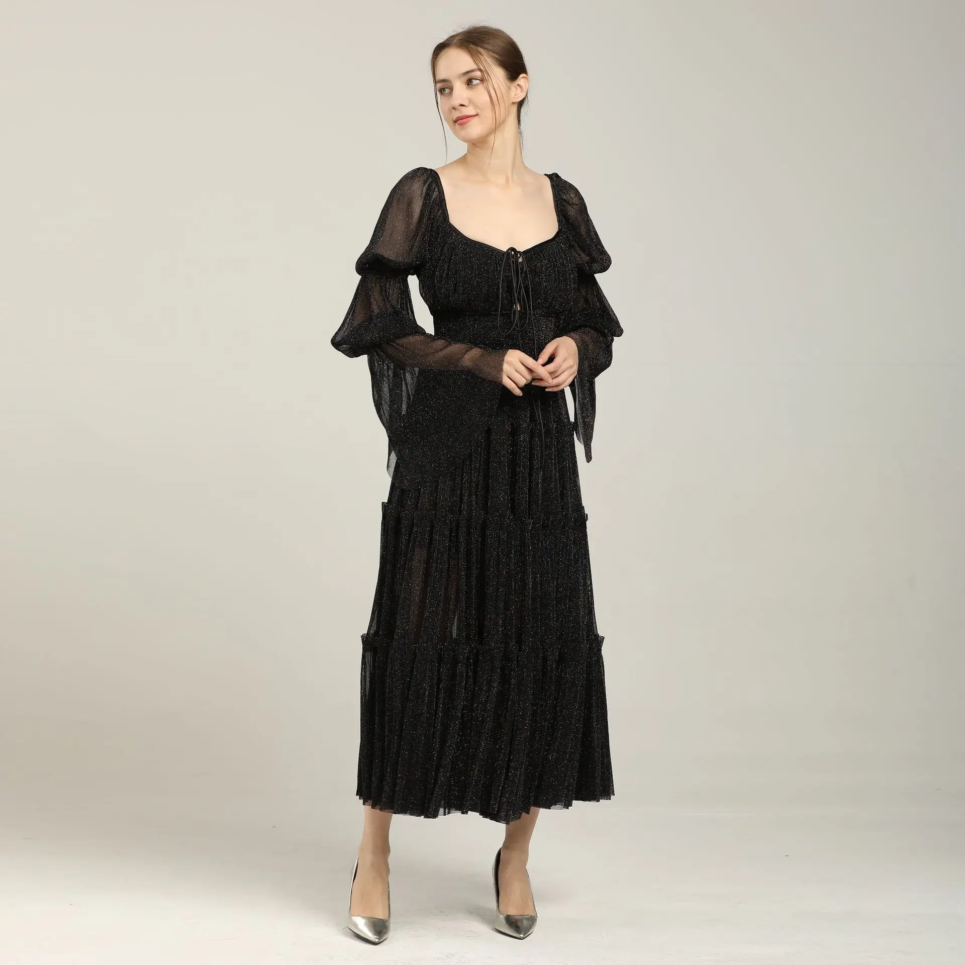 

SuperAen новые летние платья Европа и Америка сексуальное шифоновое тонкое Модное Элегантное Длинное Платье