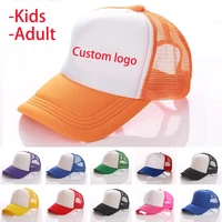 cozok children hats adult custom printed logo custom spring summer sun school hat mesh hat advertising cap kids baseball caps