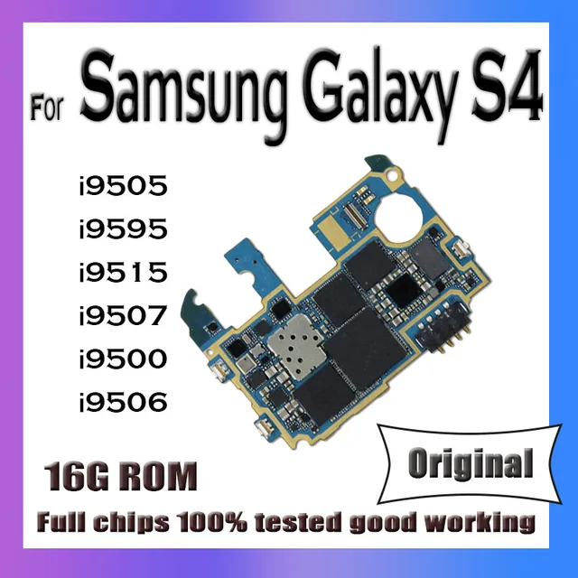 Original Board Unlocked motherboard For Samsung Galaxy S4 i9500 i9515 i9507 i9295 i9505 i9506 Motherboard Original Logic Board