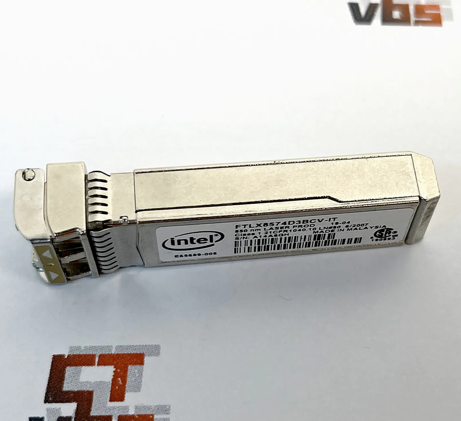 INTEL E10GSFPSR FTLX8574D3BCV-IT E65689-001 0Y3KJN / 0R8H2F SFP+ Transceiver for X520-DA2 or X520-DA1 850nm 300m 10G multi mode