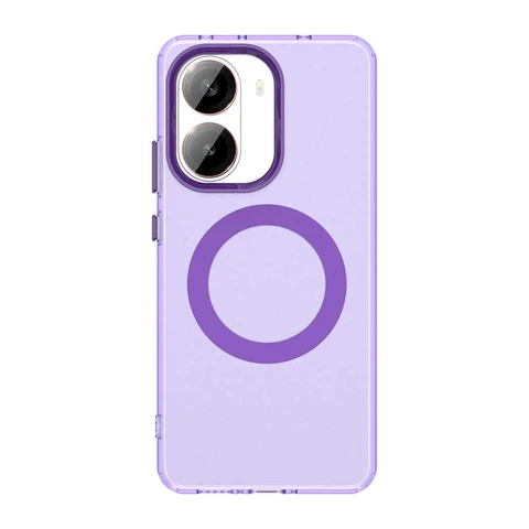 Для POCO X7 Pro 5G Magsafe Candy Магнитный матовый чехол для Xiaomi POCO X7 Pro X7Pro Прозрачный чехол с беспроводной зарядкой
