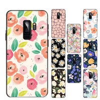 toplbpcs retro flower leaves phone case for samsung a51 a30s a52 a71 a12 for huawei honor 10i for oppo vivo y11 cover