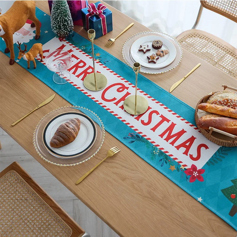 

2023 Table Runner Luxury Christmas 2022 Party Table Cloth Cover Dinning Table Decoration Coffee Table Decor Home Tablecloth