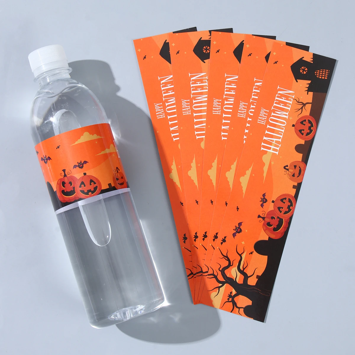 10/24 шт. пластиковые наклейки в виде тыквы