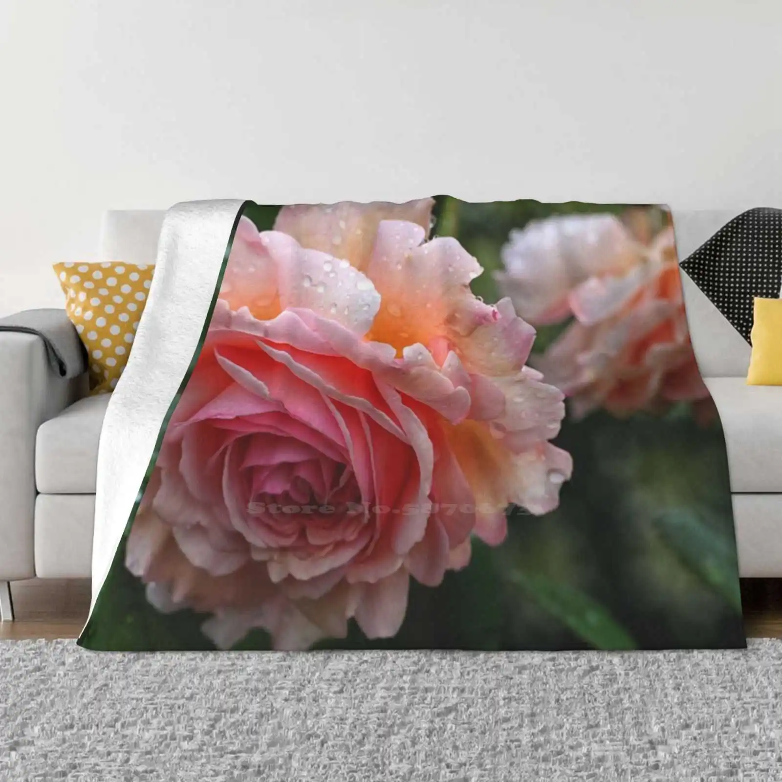 English Rose-A Shropshire Lad Креативный дизайн Удобное теплое фланелевое одеяло Roses Englische Rosen